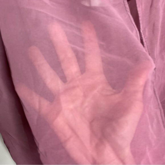 Torrid Burgundy Chiffon Dolman Sleeve Blouse - Picture 5 of 5